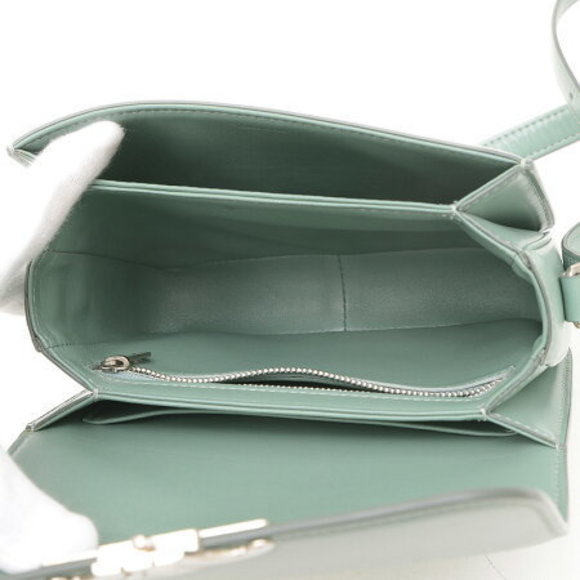 Celine Teen Triomphe Shoulder Bag Calfskin Celadon - Picture 6 of 7